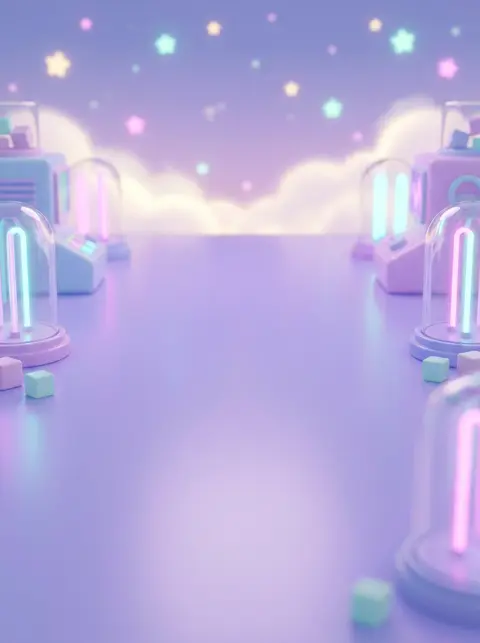 Neon lab backdrop
